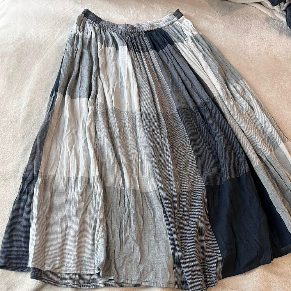 ❌SOLD DO NOT BUY LOGO by Lori Goldstein Plaid Patch Skirt